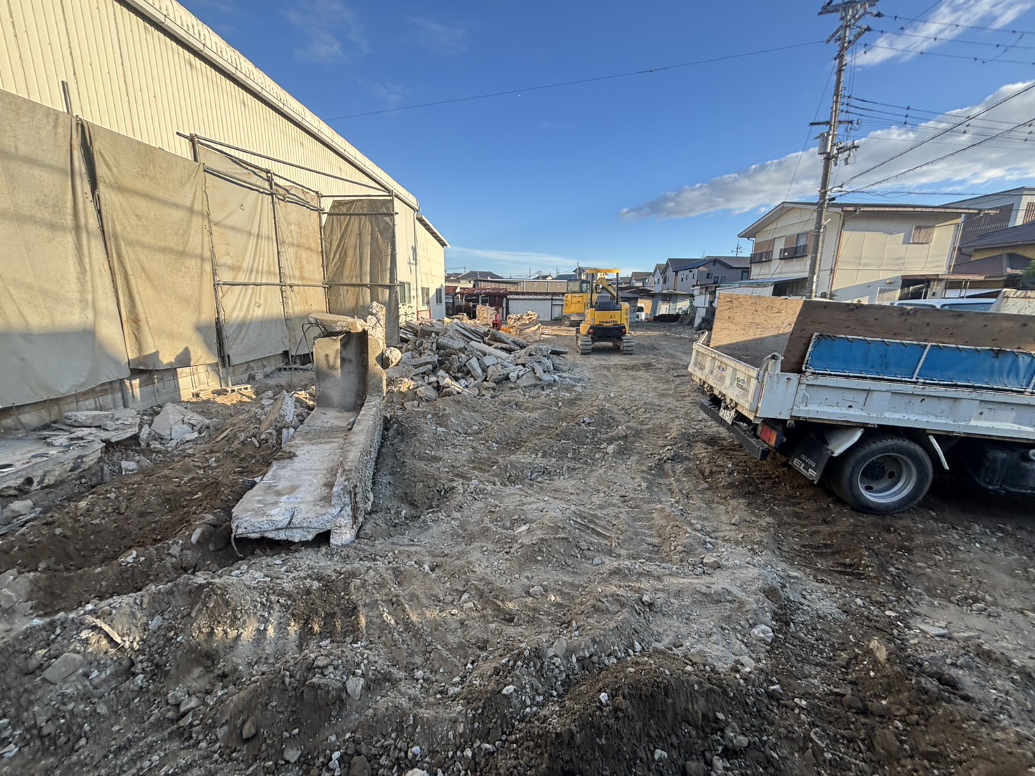 和歌山市木ノ本の建物解体工事 工事途中の様子3